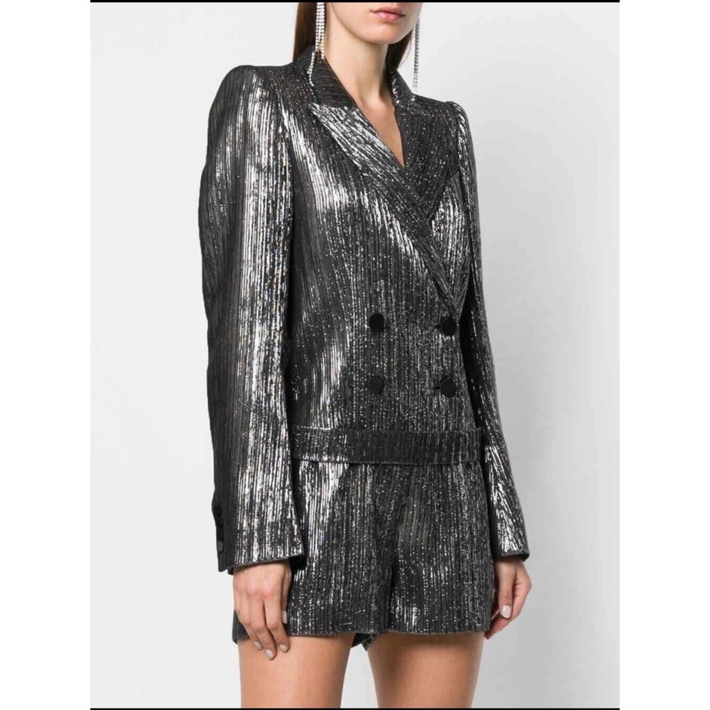 $1710 Isabel Marant Derron Double-breasted Lurex Playsuit Jumpsuit Romper Size 6